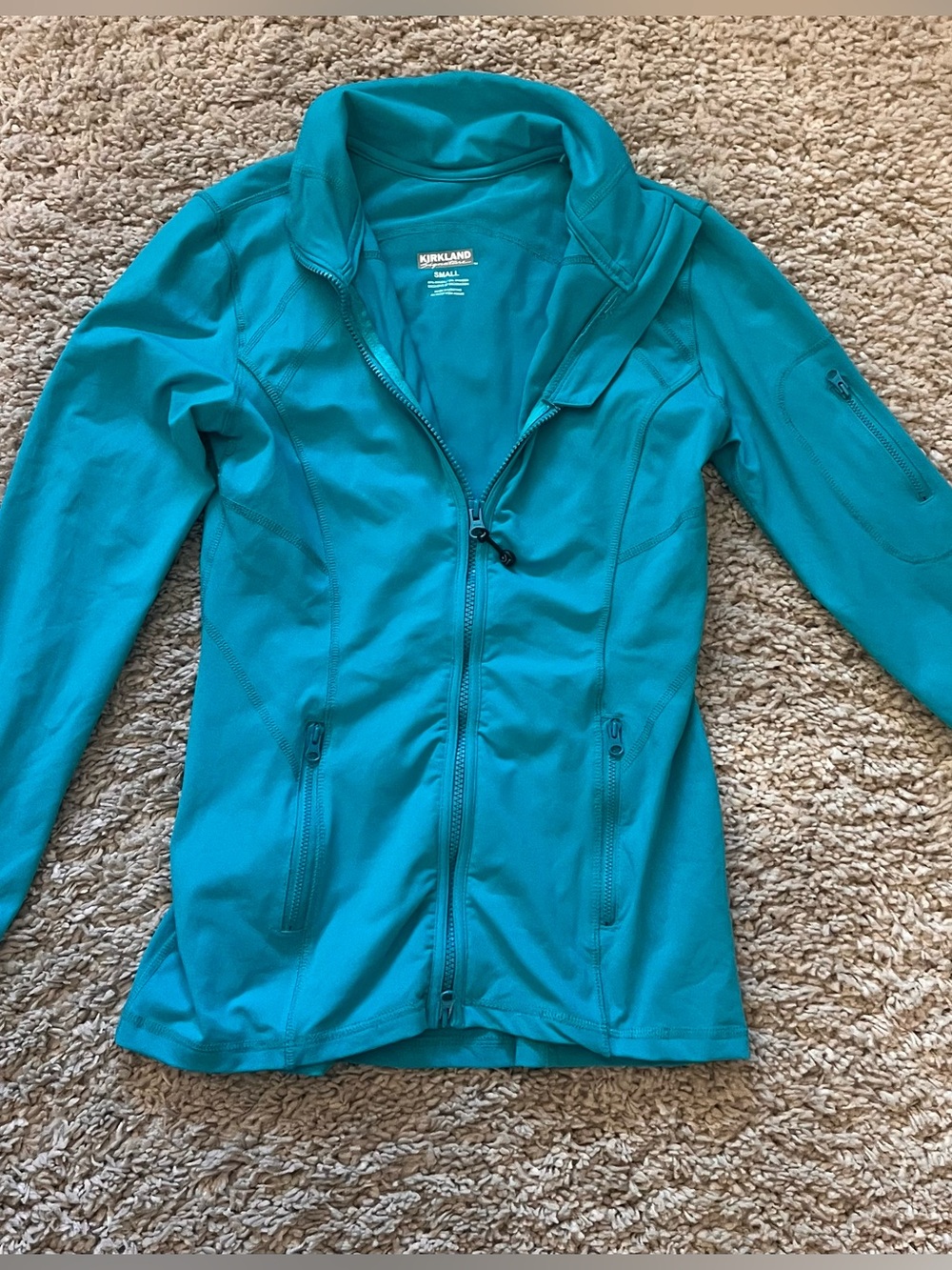 Kirkland Signature Women's Teal Zip-Up Utility Jacket Small
